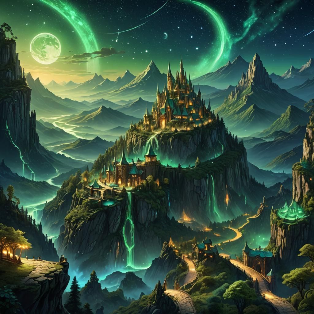 Mystical Realm: Fantasy Landscape Concept Art
