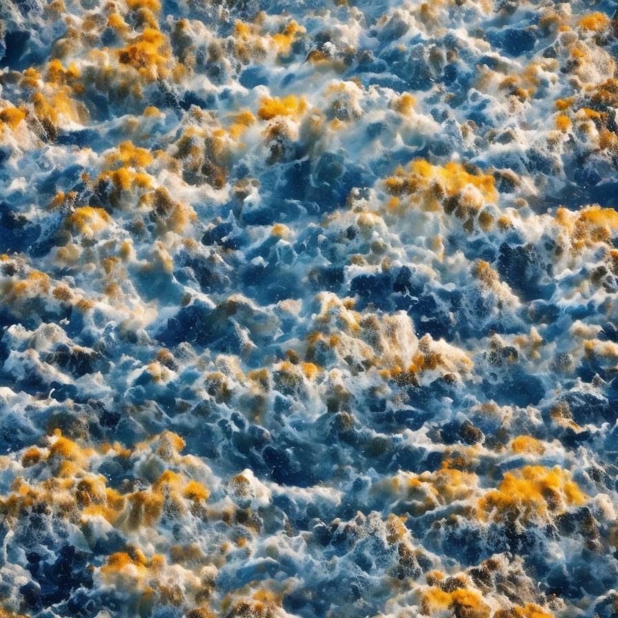 Luminous Lightning Storm over Flower Field