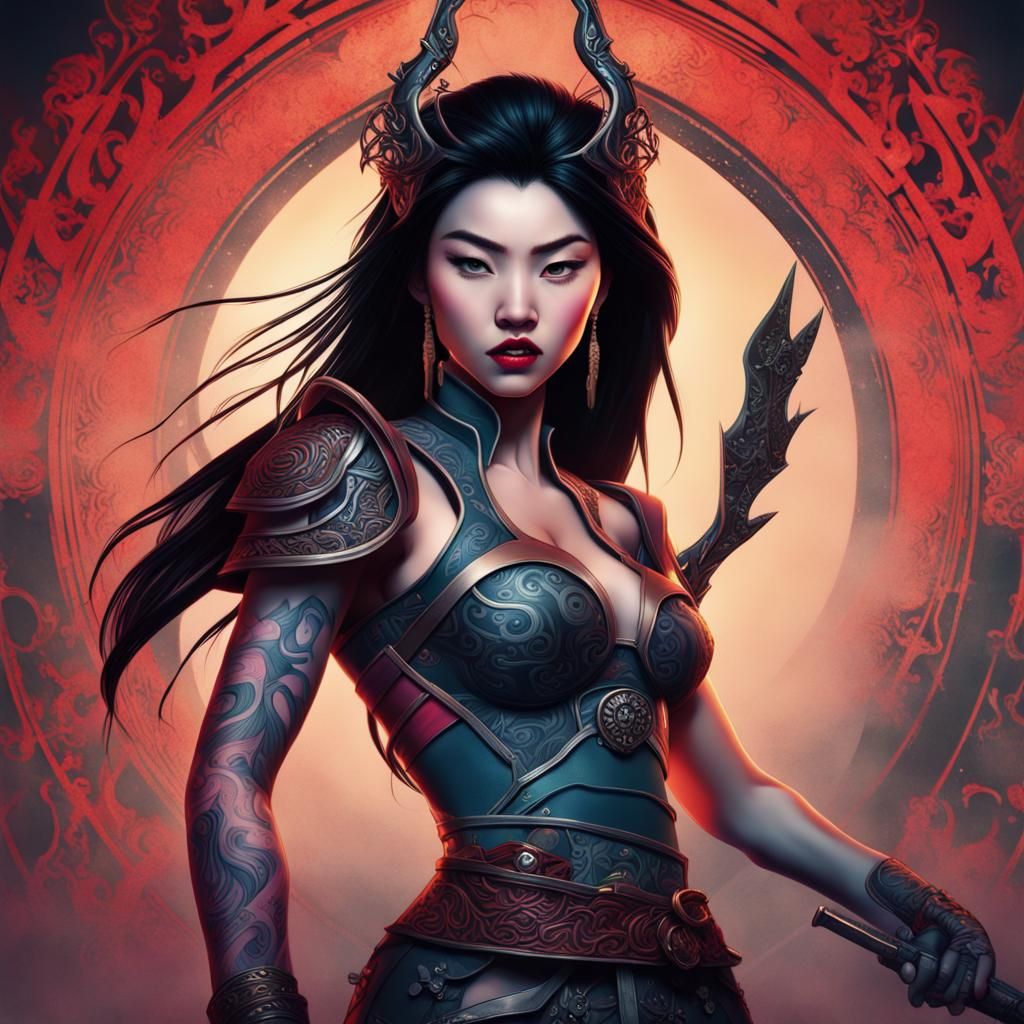 Bonus Heavy Metal Disney Princess - Mulan