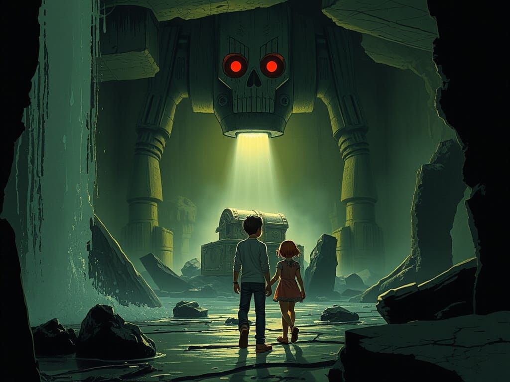 Cave Explorers Discover Robot Guarding Treasure