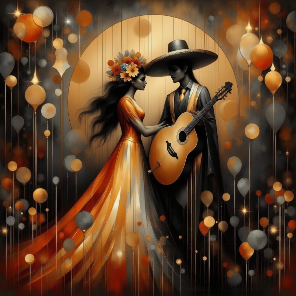 Adam and Eve in Studio Ghibli Mariachi Scene