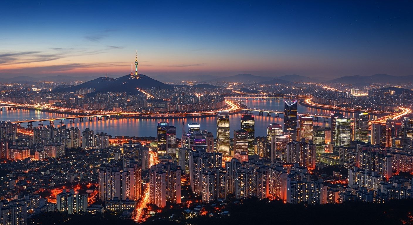 Seoul at Night: N Seoul Tower & Han River Lights