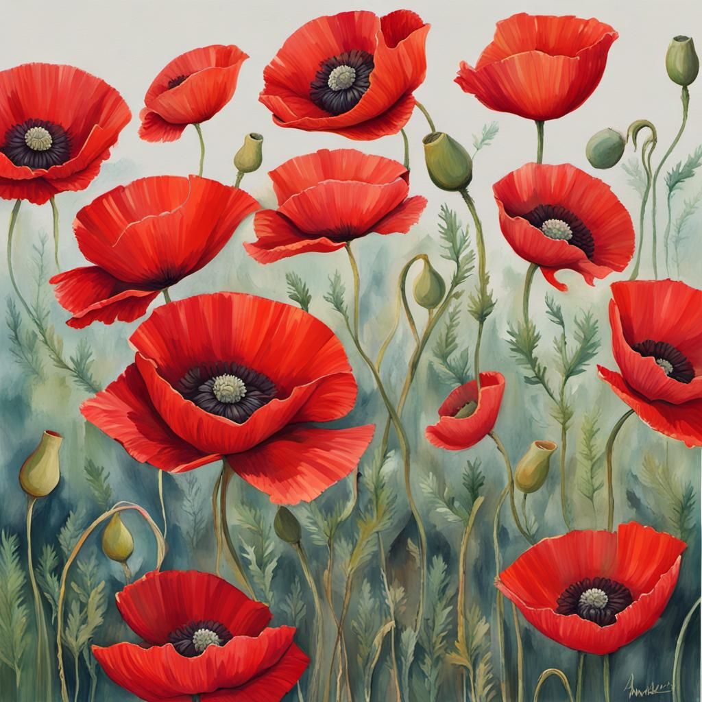 Hyperrealistic Anemone Splash Art in Vivid Color