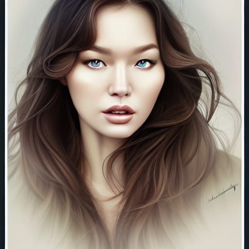 Hyperrealistic Portrait of a Gorgeous Woman