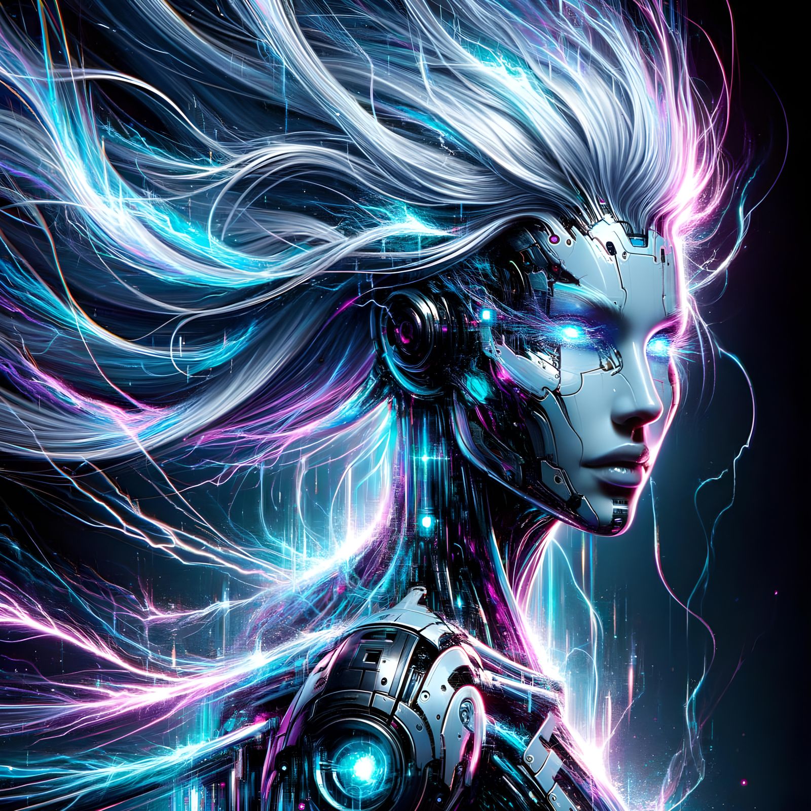 The lightning-born Xenon (Xe) Cyborg overlord