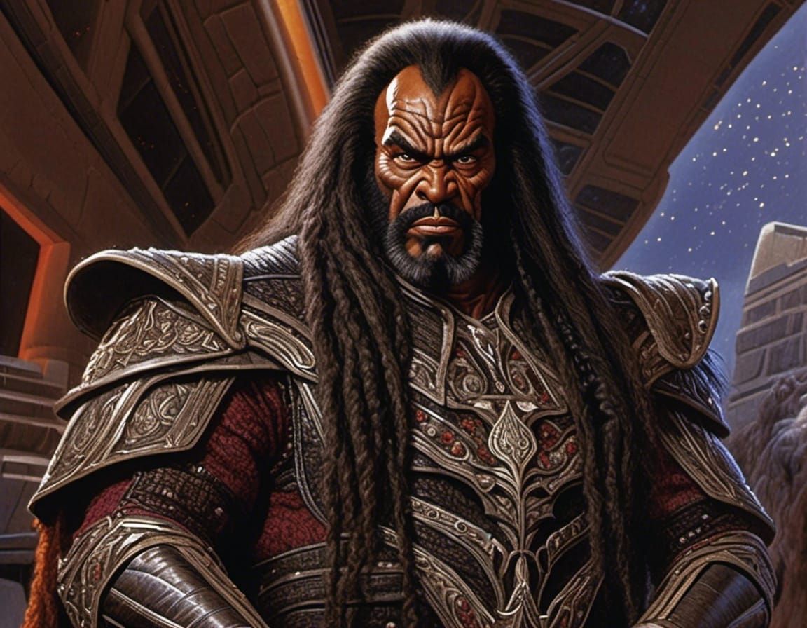 Klingon Warrior in Business Suit on Wall Street