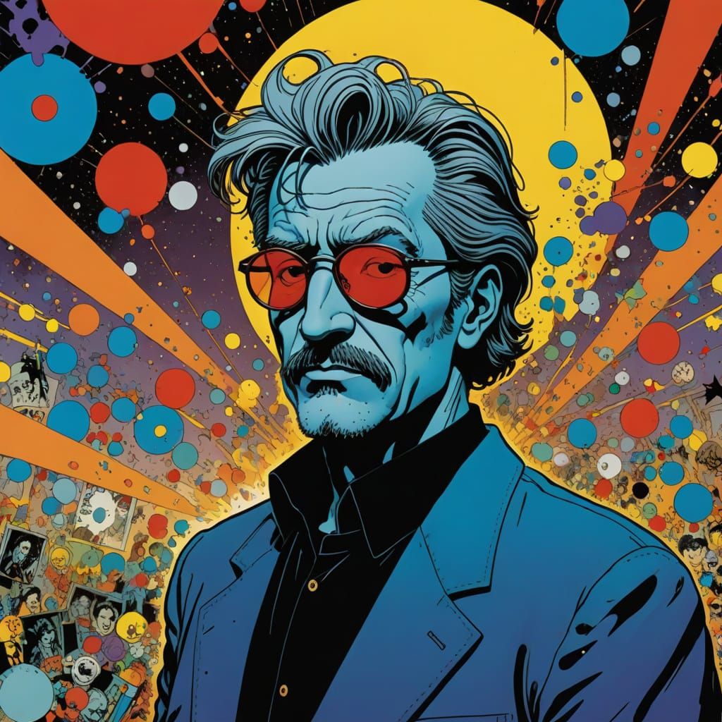 Energetic Cartoon Character in Groening, Murakami, Jones Sty...