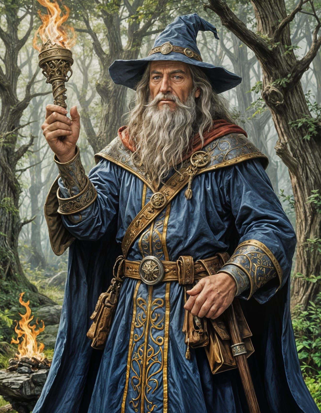 Greyhawk Wizard Illustration
