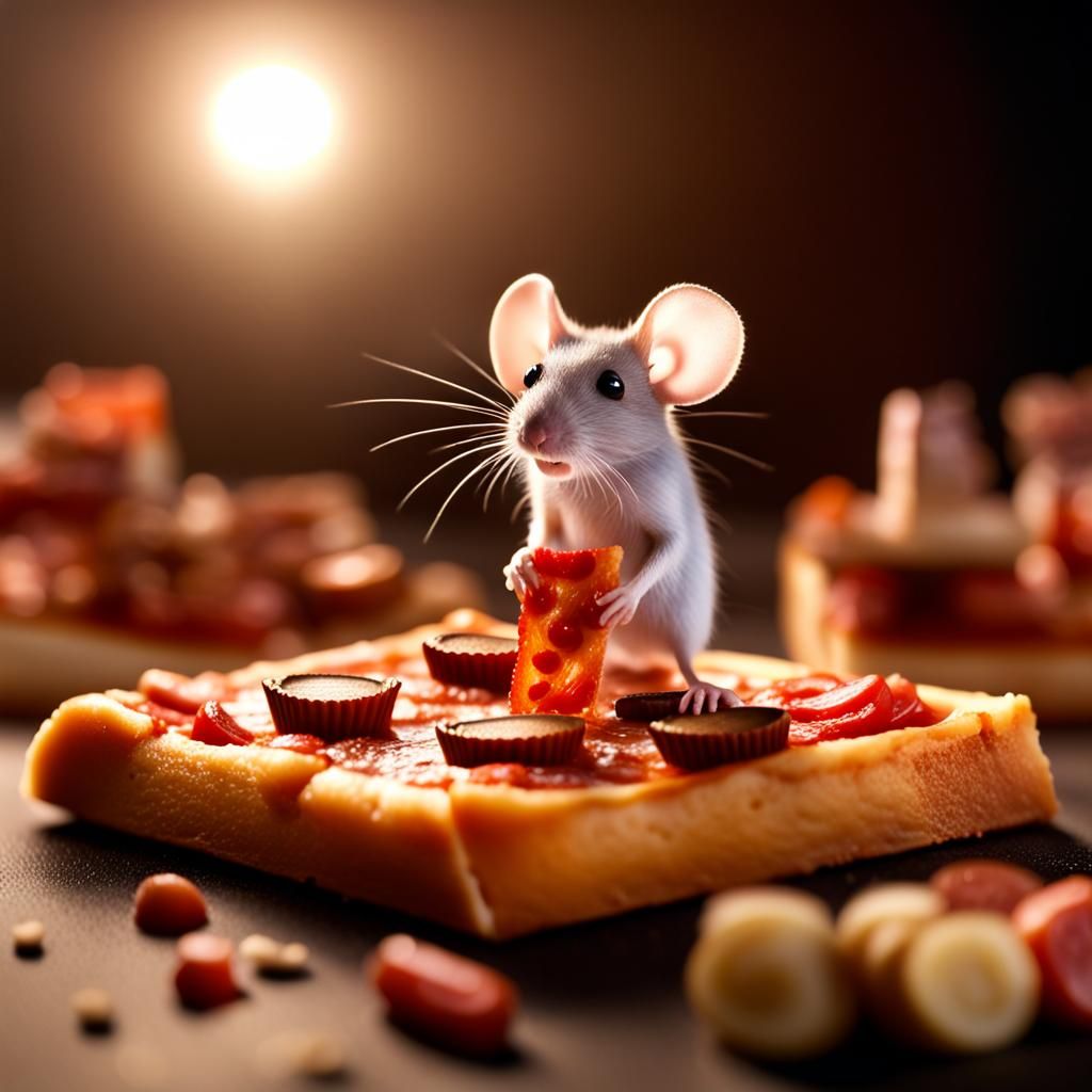 Mice Feast on the Moon: a Macro Photograph