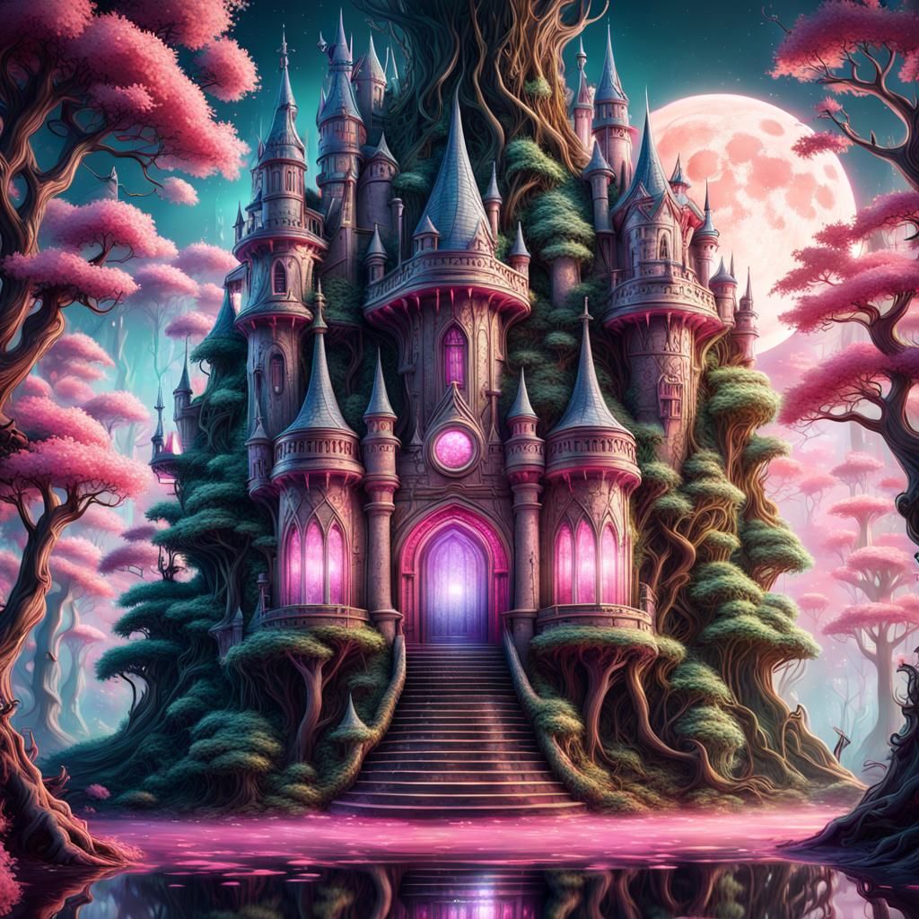 Tree-castle in the Pink Realm