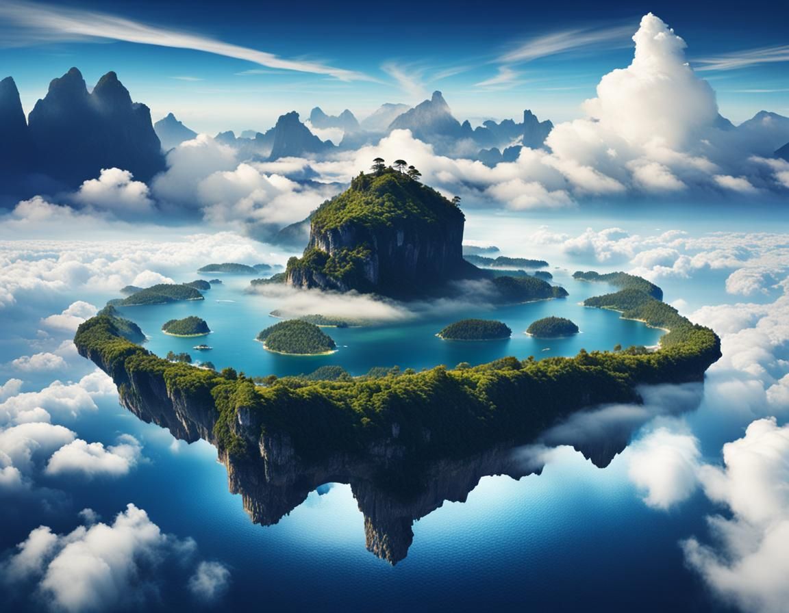 Floating Islands Above the Clouds