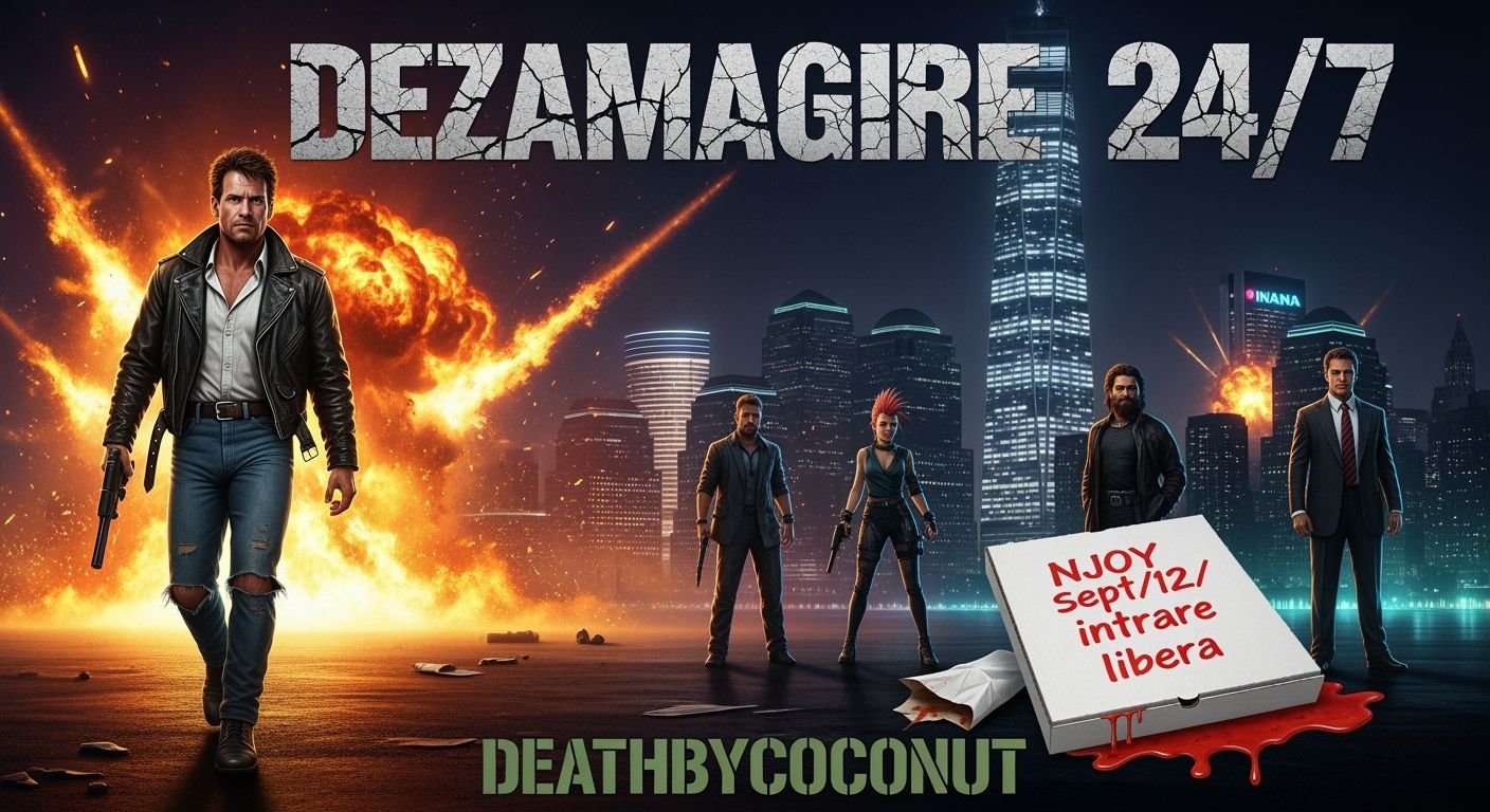 Gritty 80s Action Hero Walks Away From Explosion