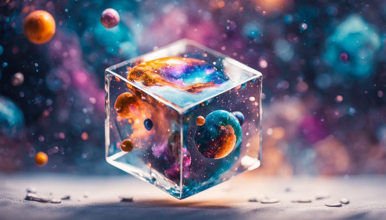 Surreal Cosmic Masterpiece in Vibrant Astral Colors