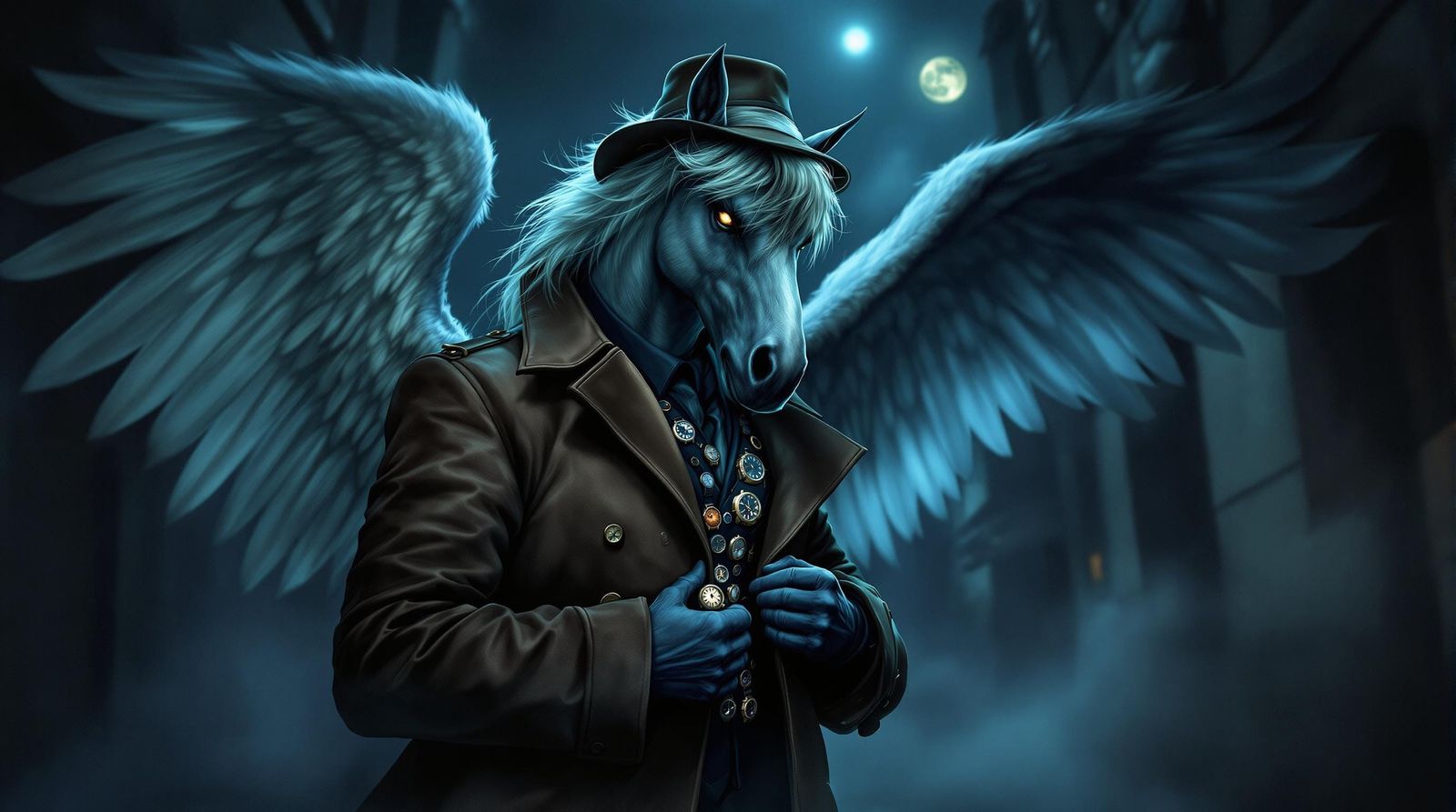 Sneaky Pegasus Watch Vendor in the Shadows