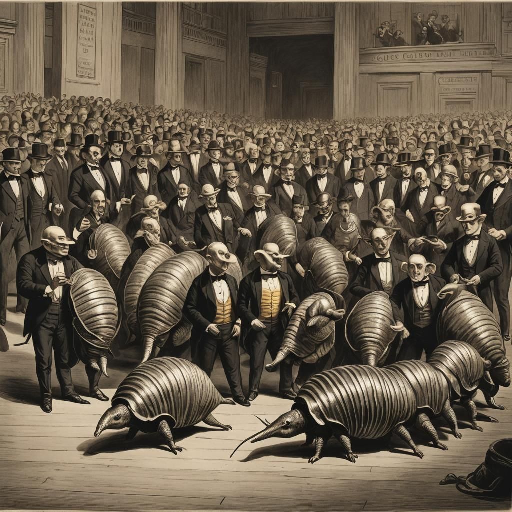 Armadillo Chorus Line at Carnegie Hall, Sinister Art