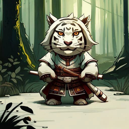 Tiger Samurai Warrior