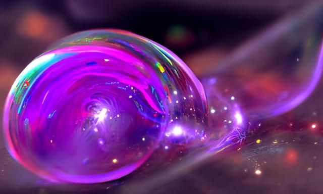 Static Galaxy Bubble Art