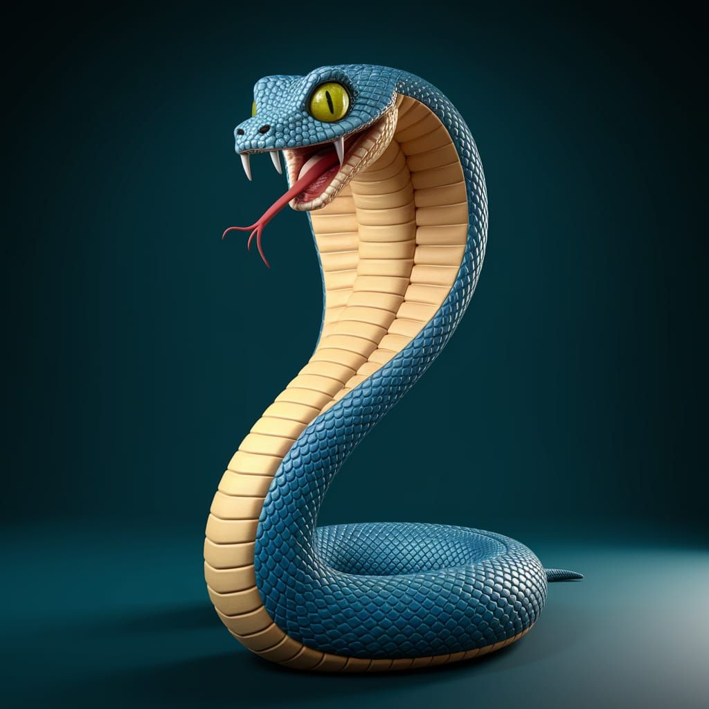 Anthropomorphic Snake Warriors in 3D