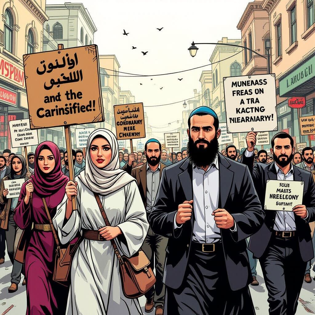 Muslims and Jews Unite in City Street Protest