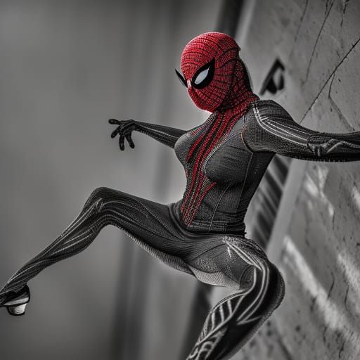 Hyperrealistic Spider Woman Portrait in HDR