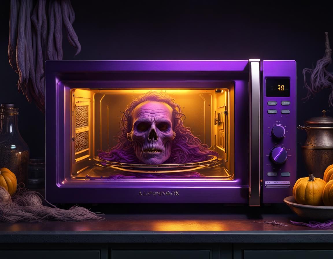Haunted Microwave: Dark Fantasy Concept Art