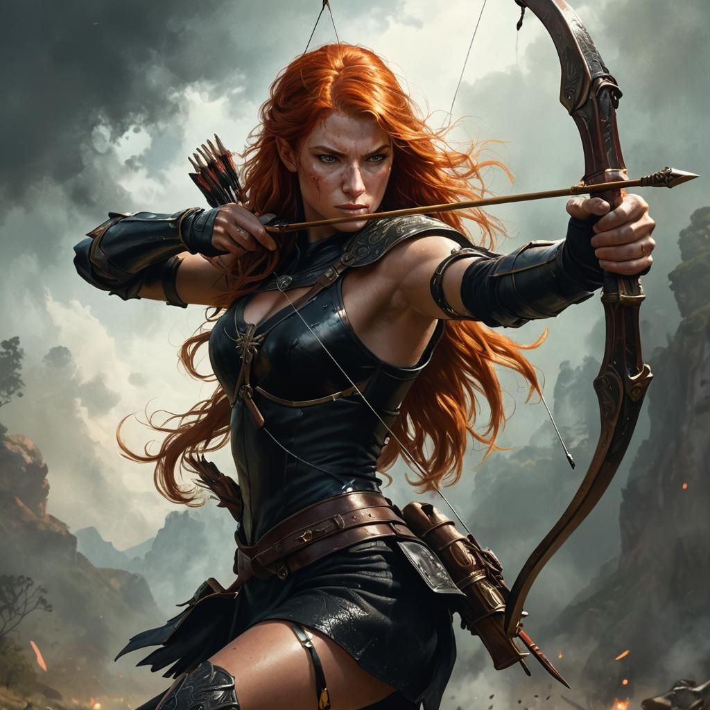 Epic Fantasy Archer in Golden Hour