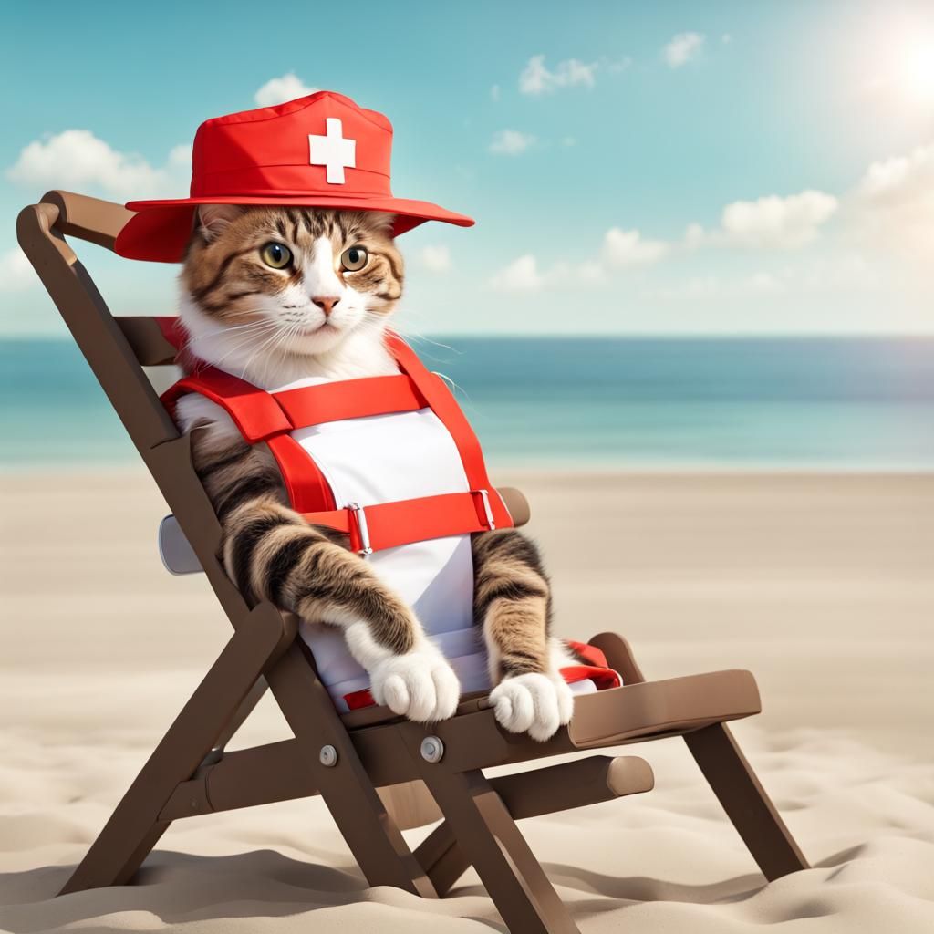Lifeguard Cat
