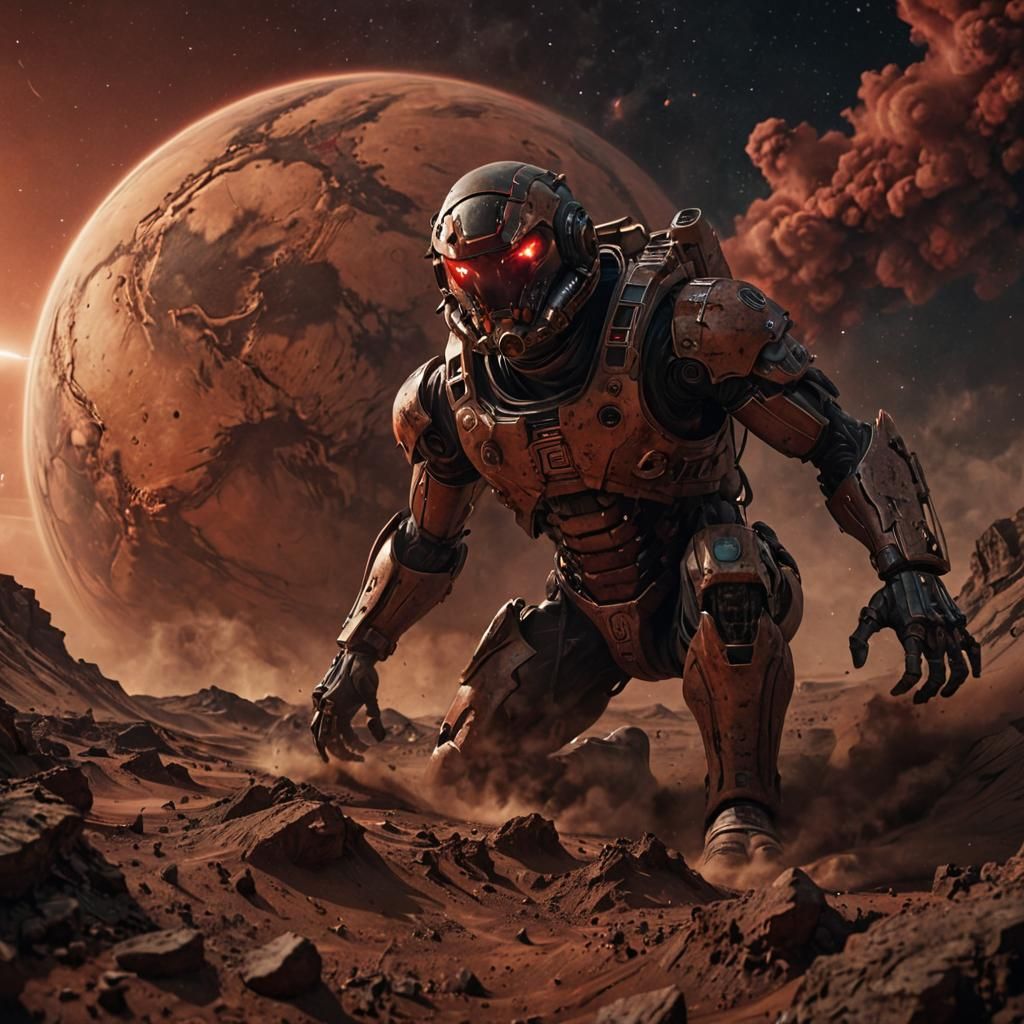 Cosmic Horror: Mars Punches Earth in Gothic Art