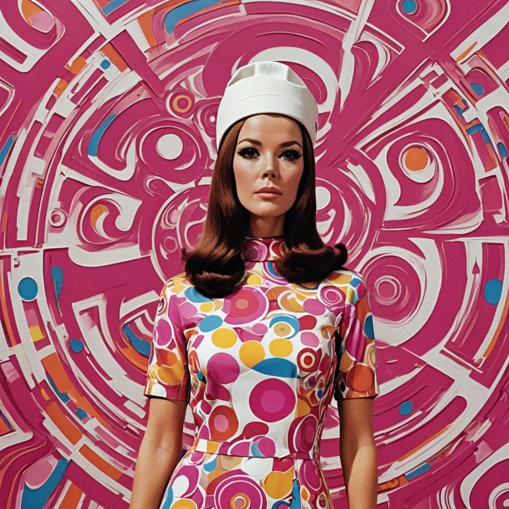 Diana Rigg as Emma Peel in the 1960s The Avengers