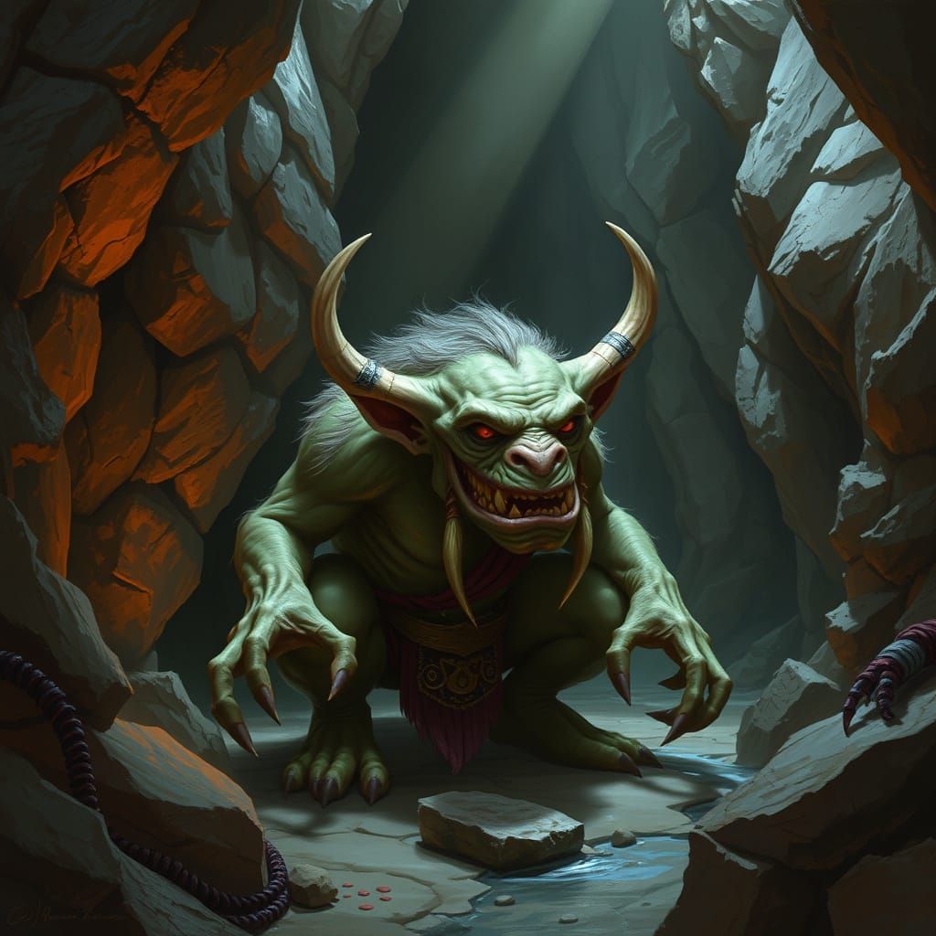Troll in Oracle's Hidden Grotto