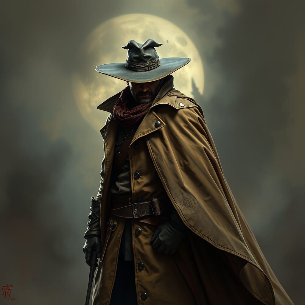 Bandit with Cape in Cinematic Lighting