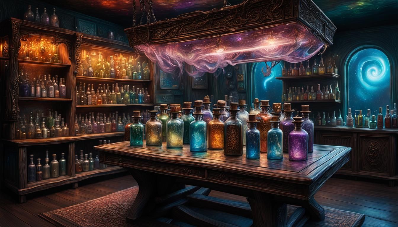 Magician's Ethereal Bottle Shop, version 2.