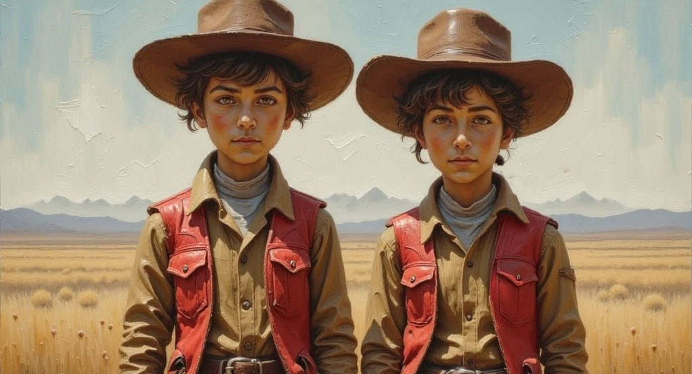 Textured Flux Abstract in Tan and Red