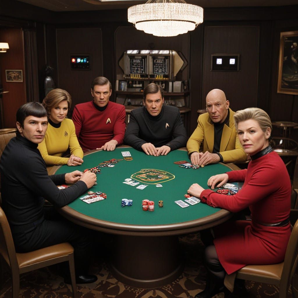Starfleet Captains Engage in High-Stakes Poker