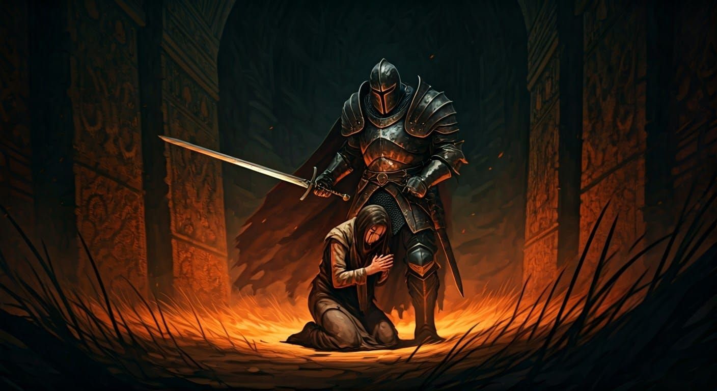 A Desperate Woman Pleads for Mercy in a Haunting, Dark Fanta...