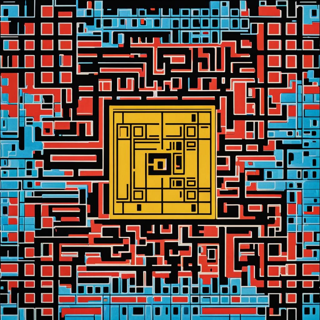 QR Code Art Featuring the Letter L