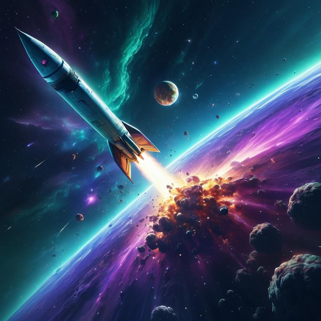 Rocket Escapes Supernova Explosion on Alien Planet