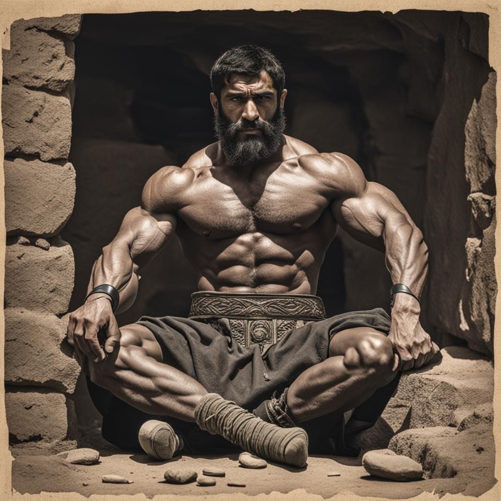 Rostam Dastan Resting After Battle