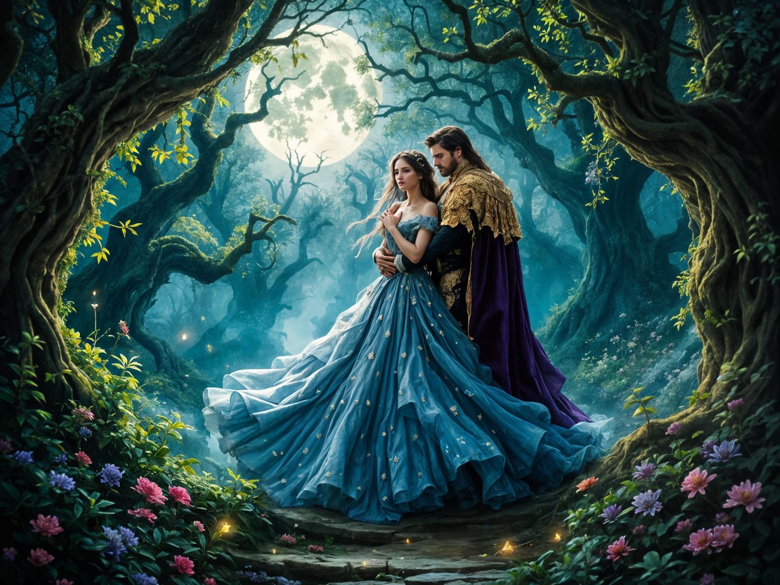 Prince Enchanted by Magical Forest