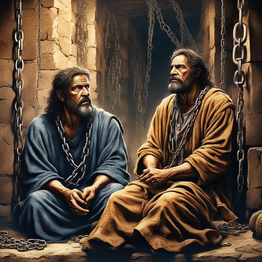 Prophets Singing in Prison: Dramatic Digital Painting