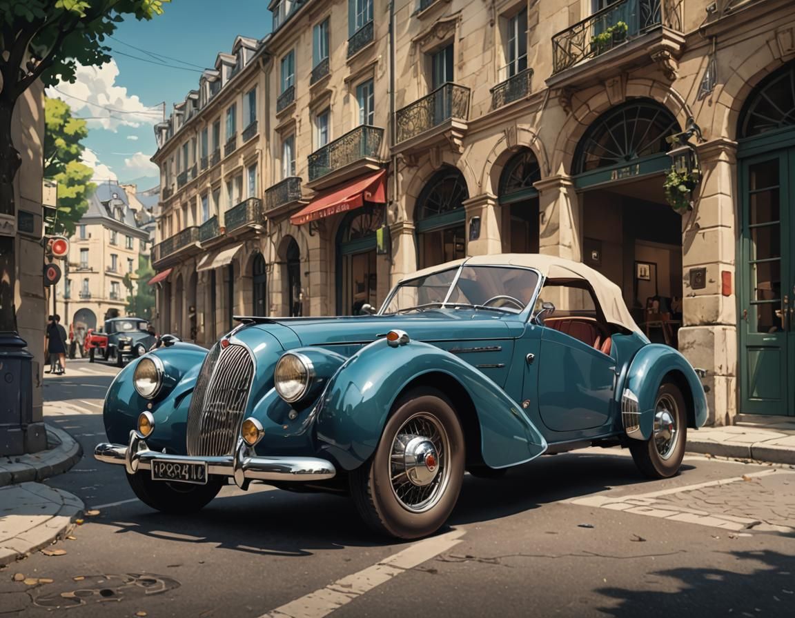 1940s French Sports Car