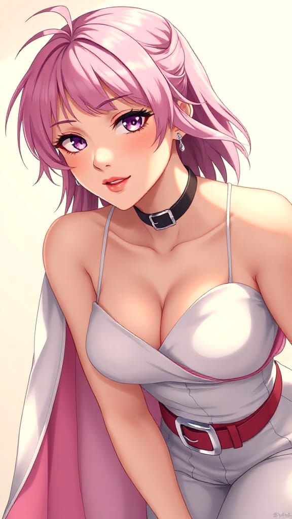 Sakura Haruno Portrait in Anime Style