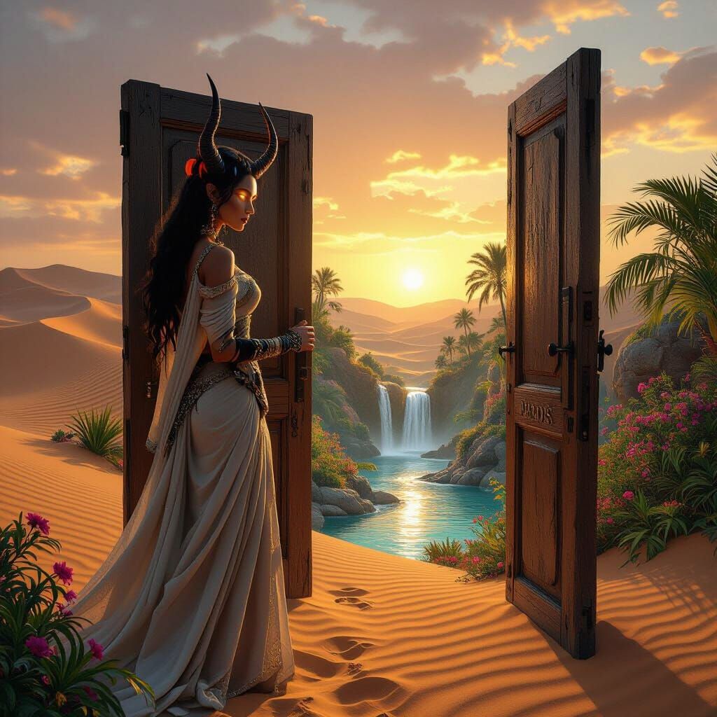 Sahara Demoness Opens Door to Paradise