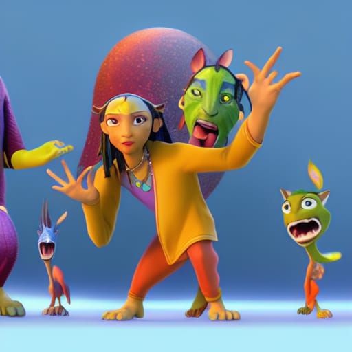 Avatar as 3D Rendered Animated Concept Art