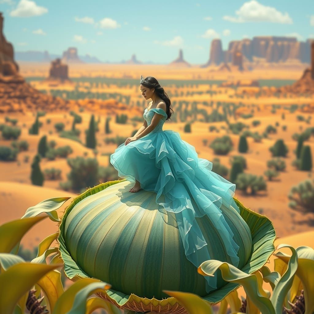 Princess on a pumpkin