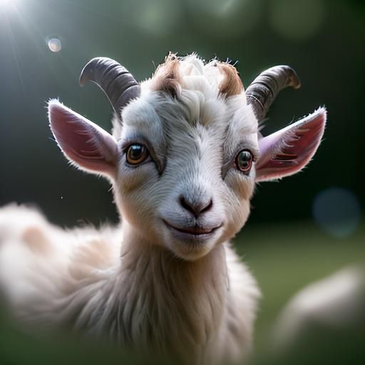 A baby goat (a kidd)