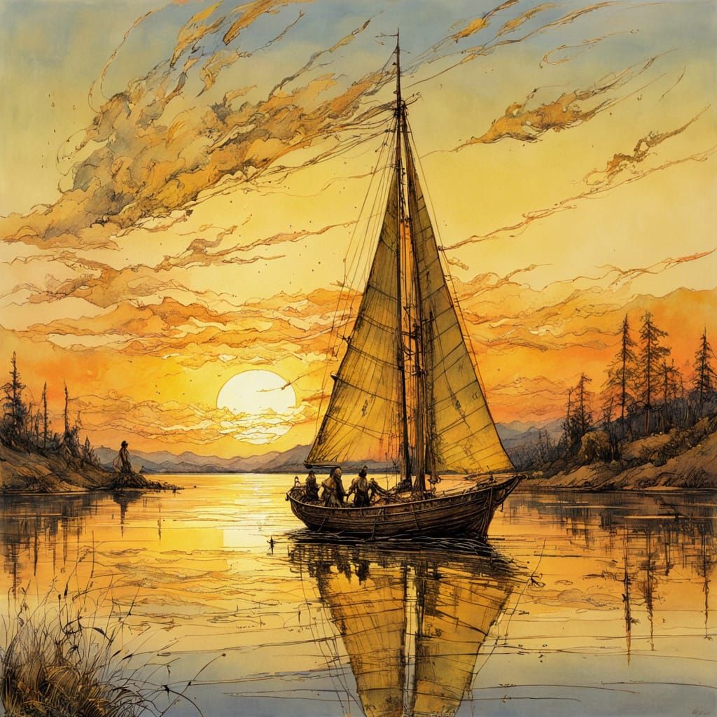 SAILING at Golden Hour
