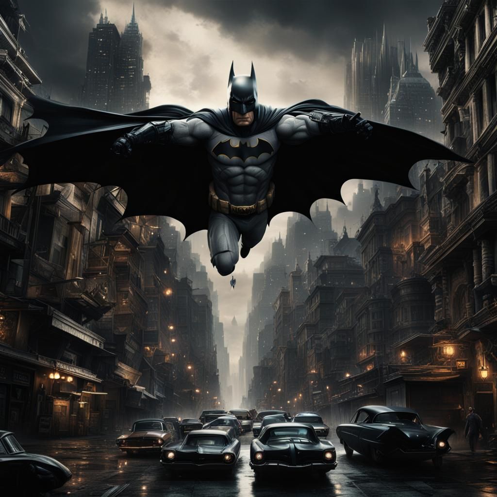 Epic Cinematic Batman Digital Matte Painting