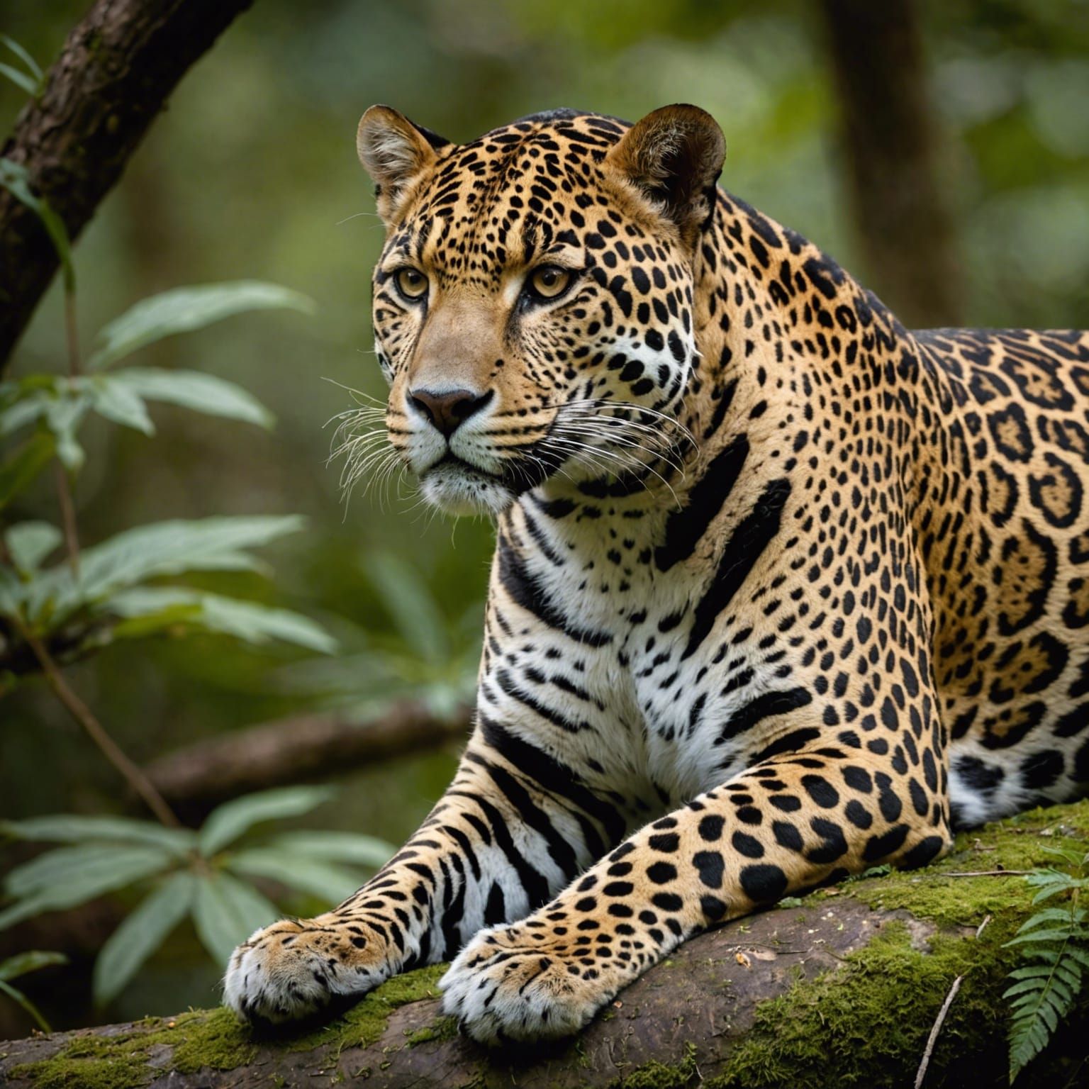 Jaguar in Natural Habitat: A Digital SLR Capture