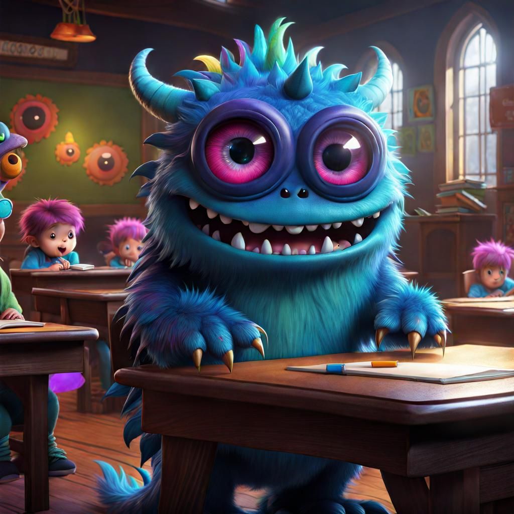 Sniggerbug's first day at school